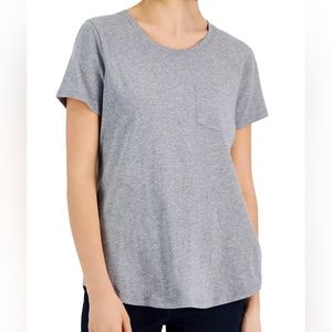 Style & Co T-Shirt Color Gray Size L